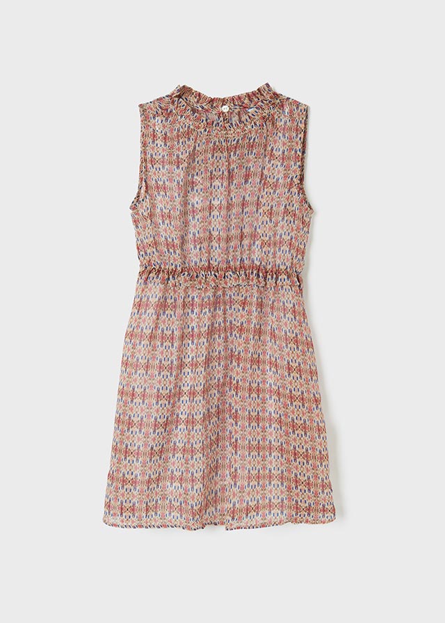 Vestito Stampa Rosa Batik
