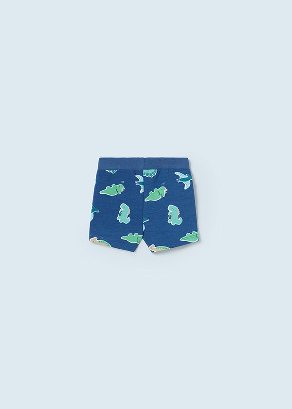 Pantalone Corto Felpa Stampa Oceano