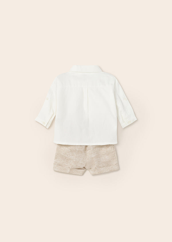 Compl. Pantalone Corto Gilet Lino