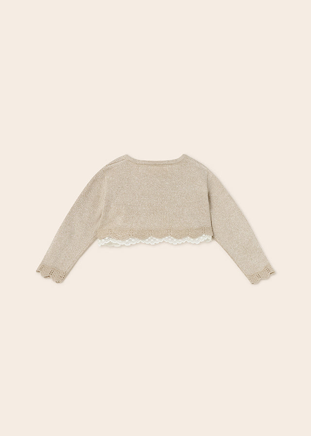 Cardigan Tricot Cerimonia champagne