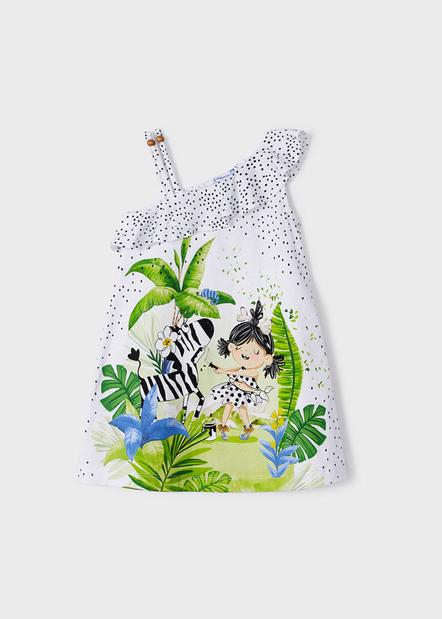 Vestito Asimmetrico Bianco