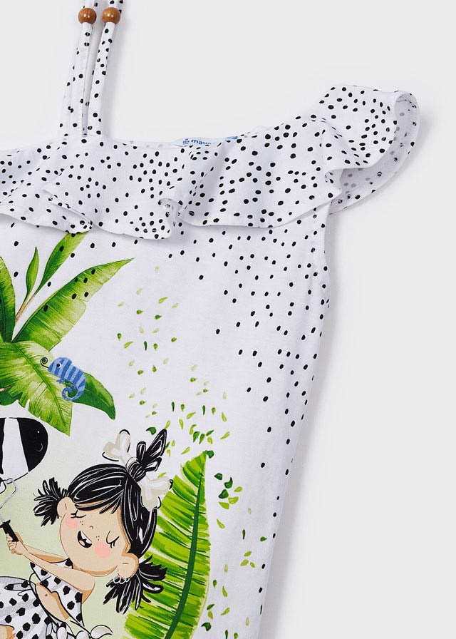 Vestito Asimmetrico Bianco