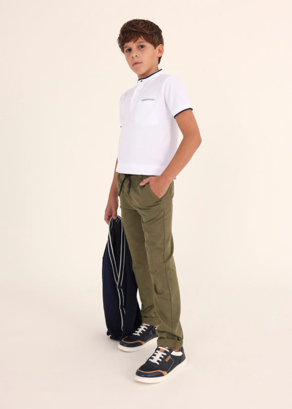 Polo M/C Contrasti Coreana Bianco