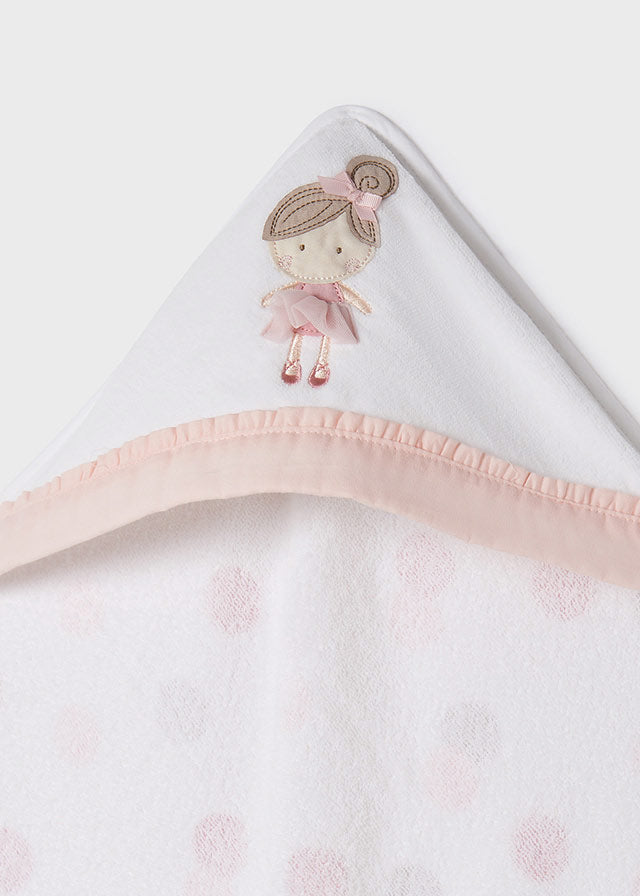 Asciugamano Ricamato Rosa Baby