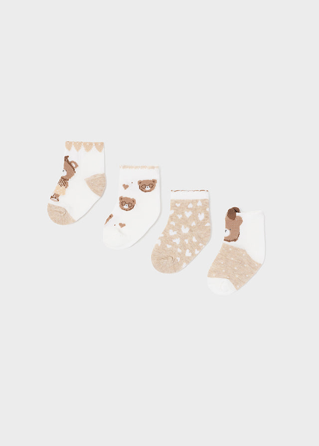 Set 4 Calze Beige