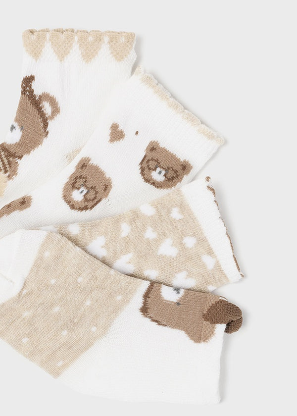 Set 4 Calze Beige