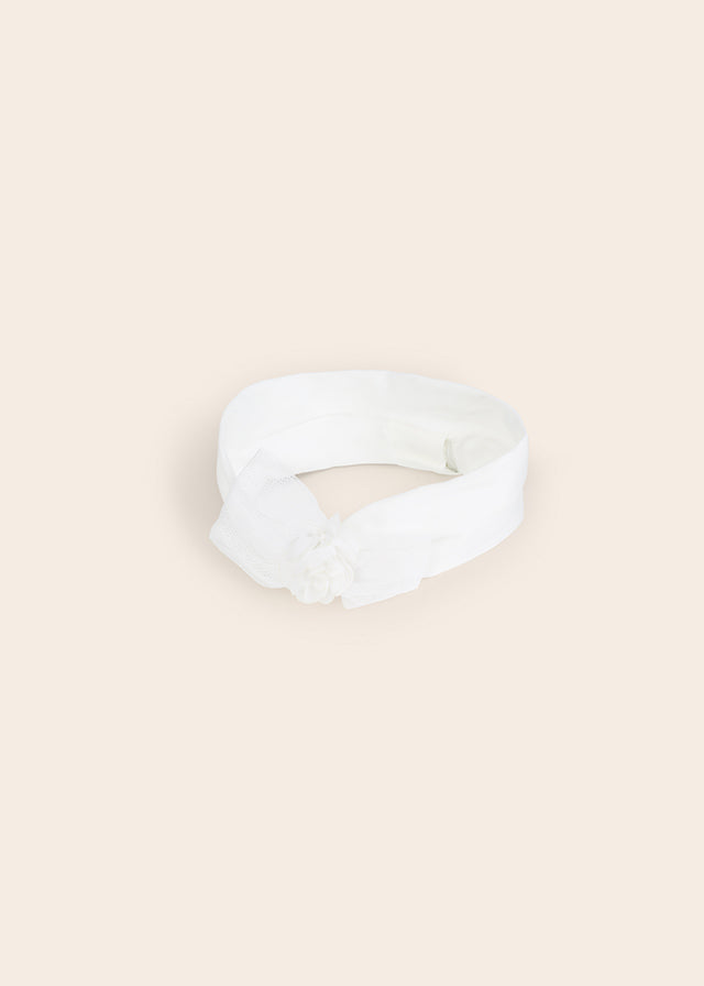 Cerchietto Fiocco Bianco