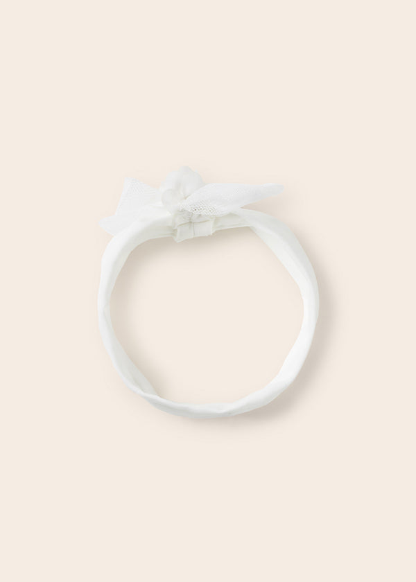 Cerchietto Fiocco Bianco