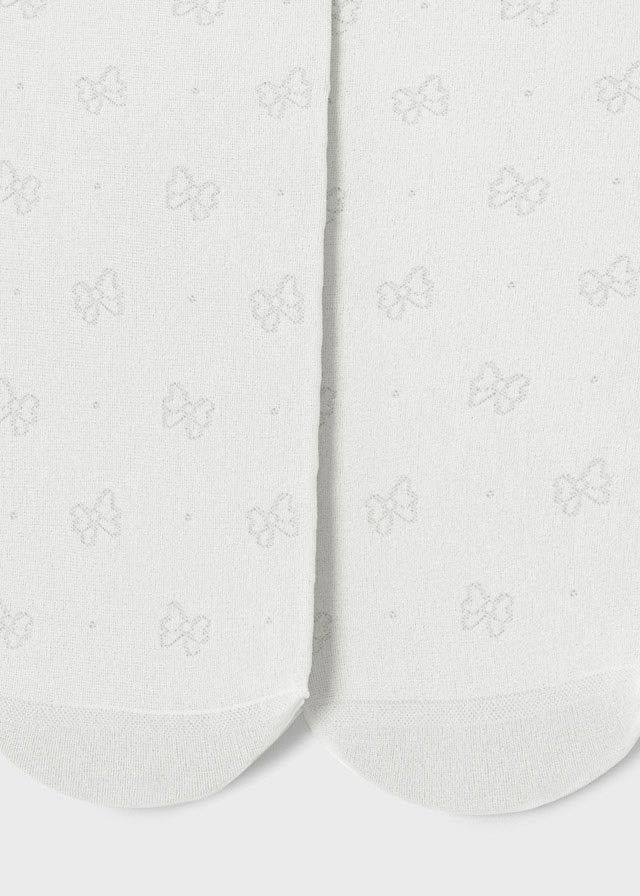 Panty Jacquard Fiocco Ecr