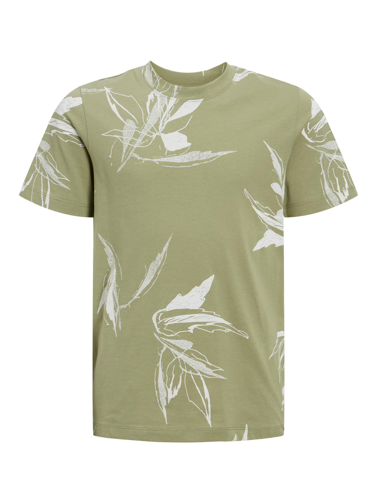 T-Shirt Verde Con Stampa bianca