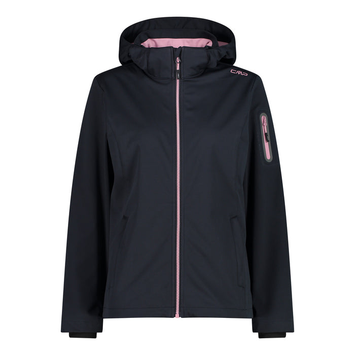Giacca Donna Zip Cappuccio Antracite-Fard