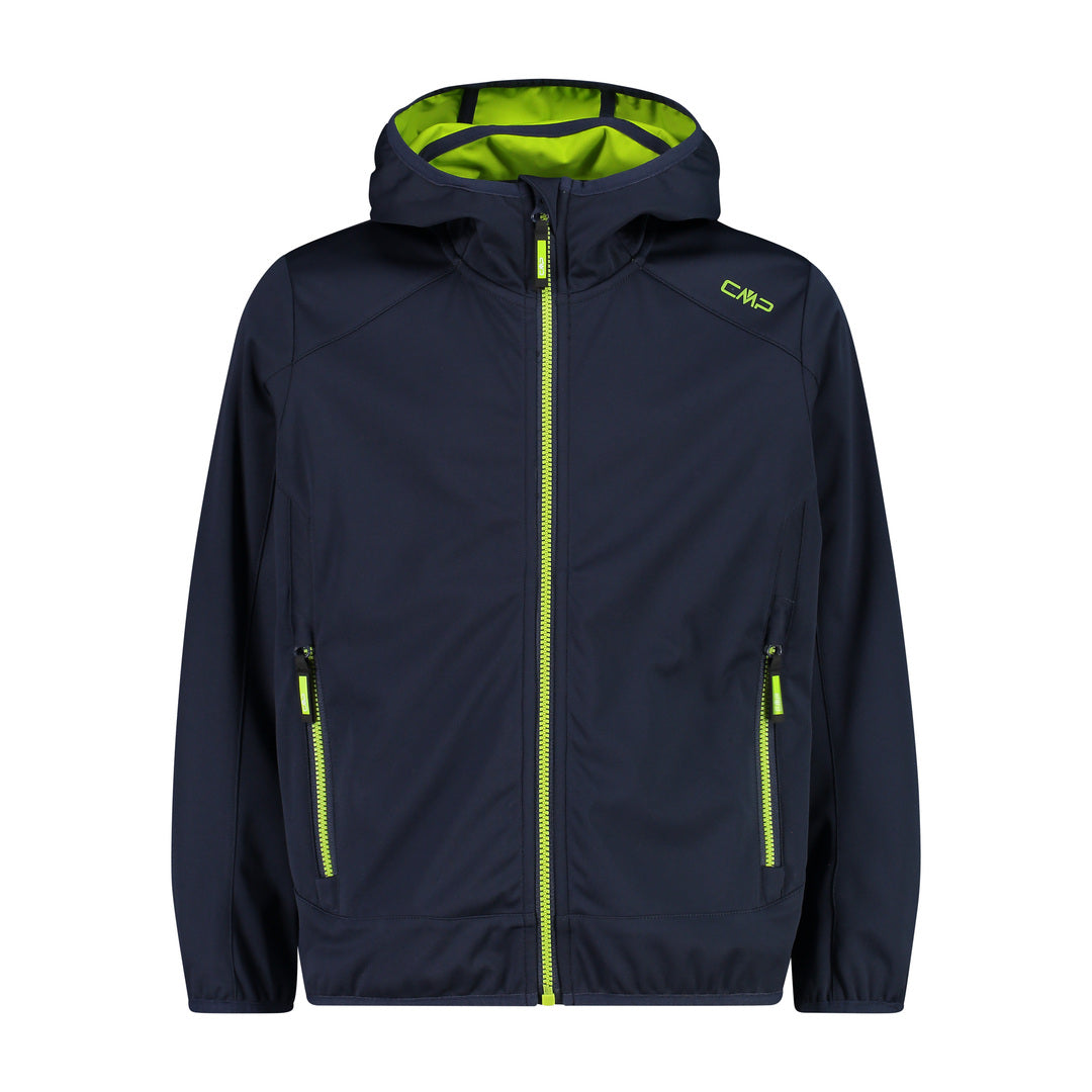 Giacca Bambino Fix Hood B.Blue-Limegreen