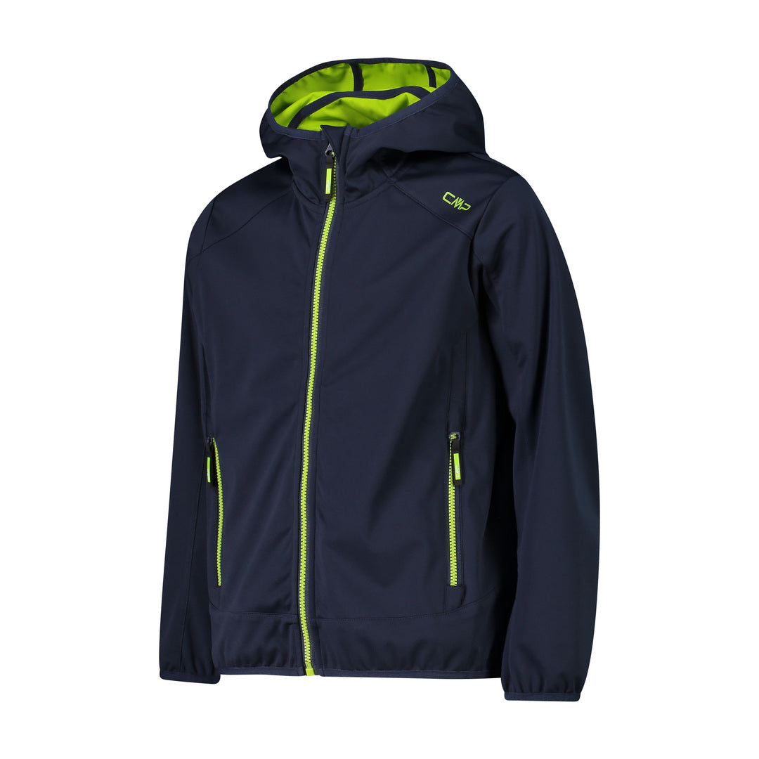 Giacca Bambino Fix Hood B.Blue-Limegreen