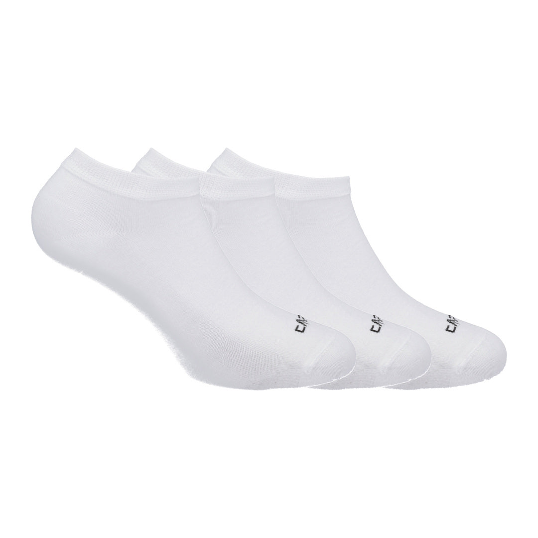 Calzino Bamboo Invisible Sock Tripack Bianco