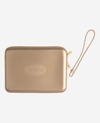 Beach Necessaire Metallic Champagne