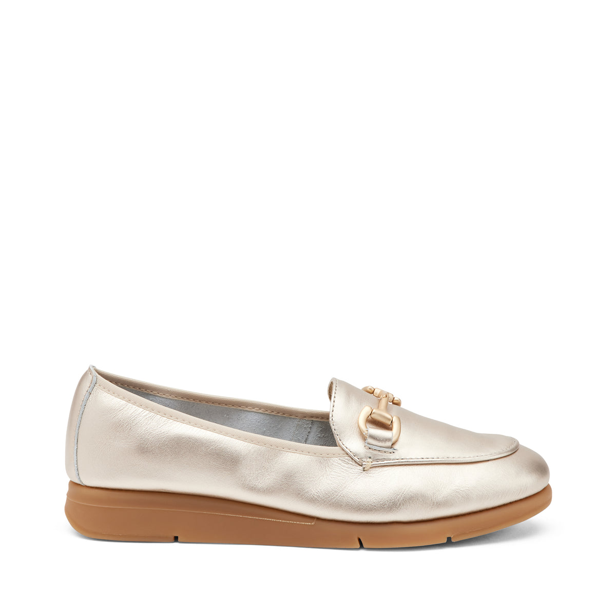 Mocassino con Fibbia Col. Platino