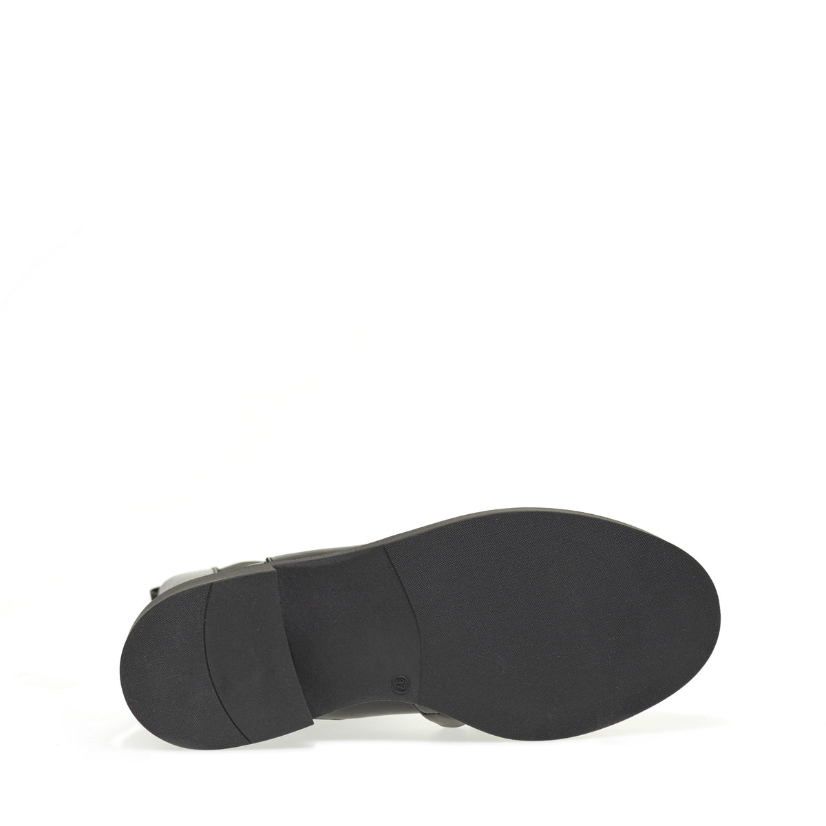 Stivale Alto Nero Con Fibbia