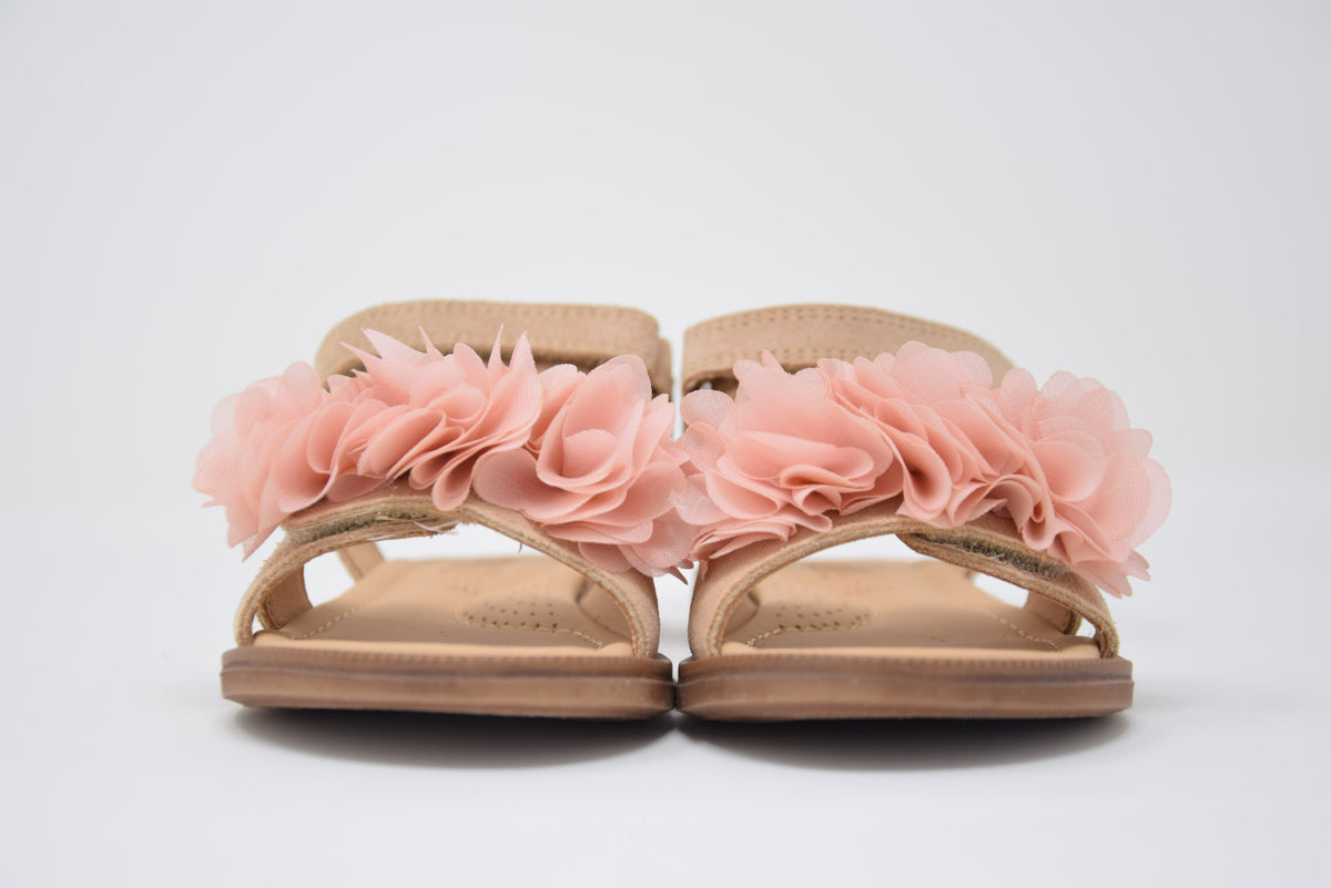 Sandalo Beige Fiocco Rosa