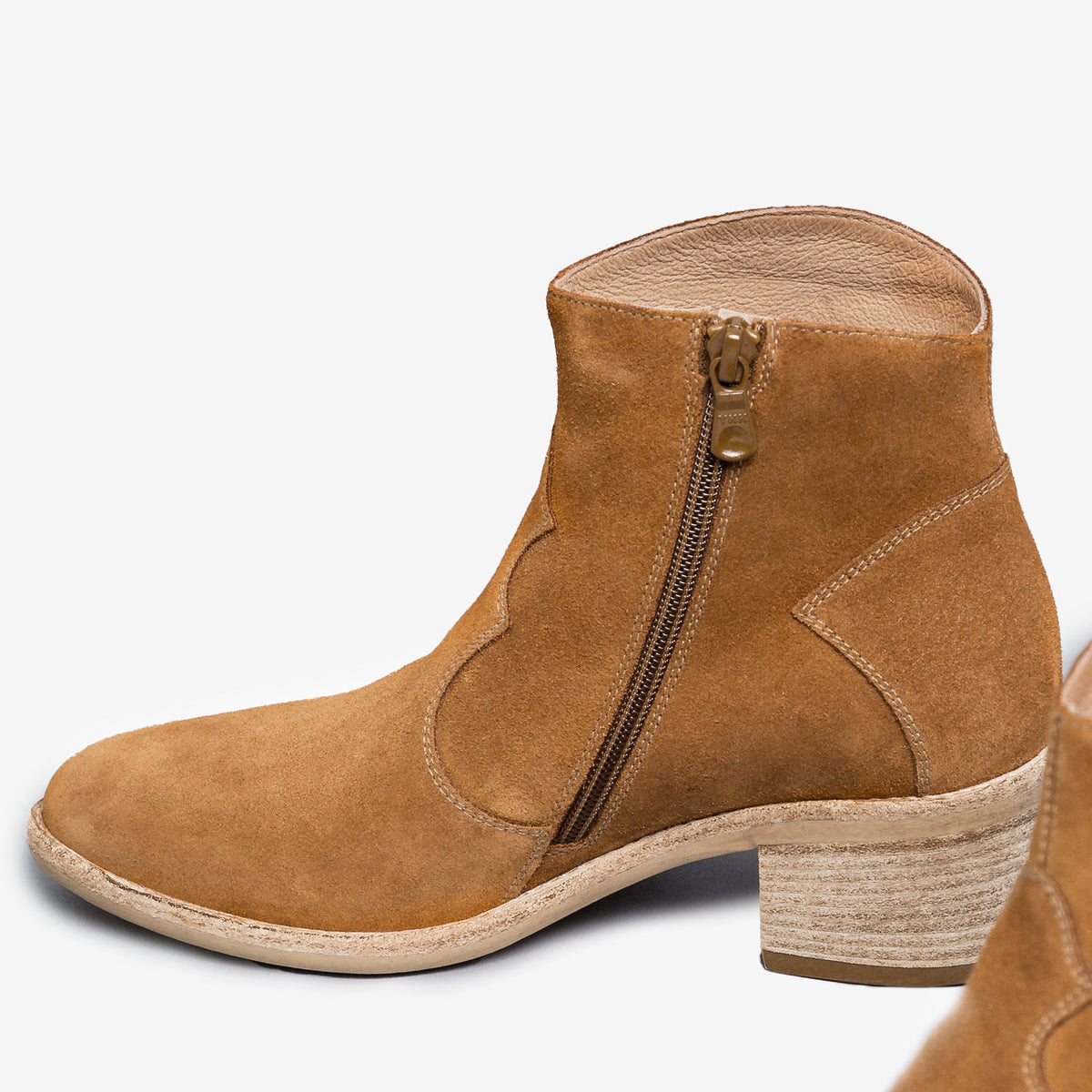 Stivaletto Velur Tabacco
