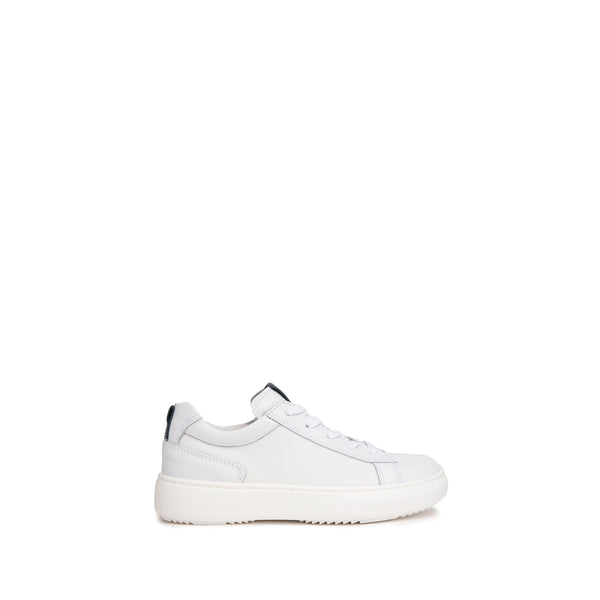 Sneaker Bianca Blu Zip