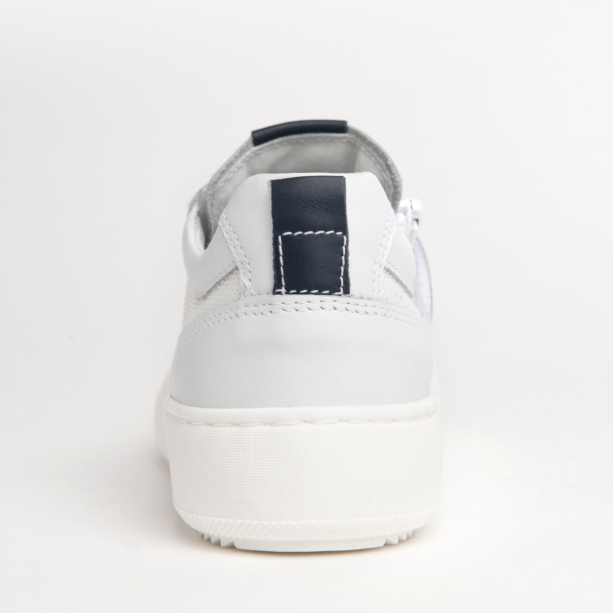 Sneaker Bianca Blu Zip