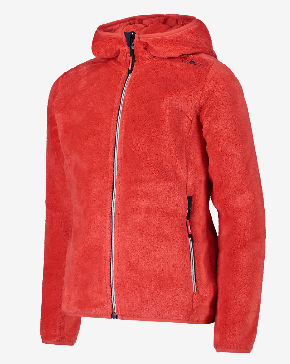 Pile Full Zip Rosso