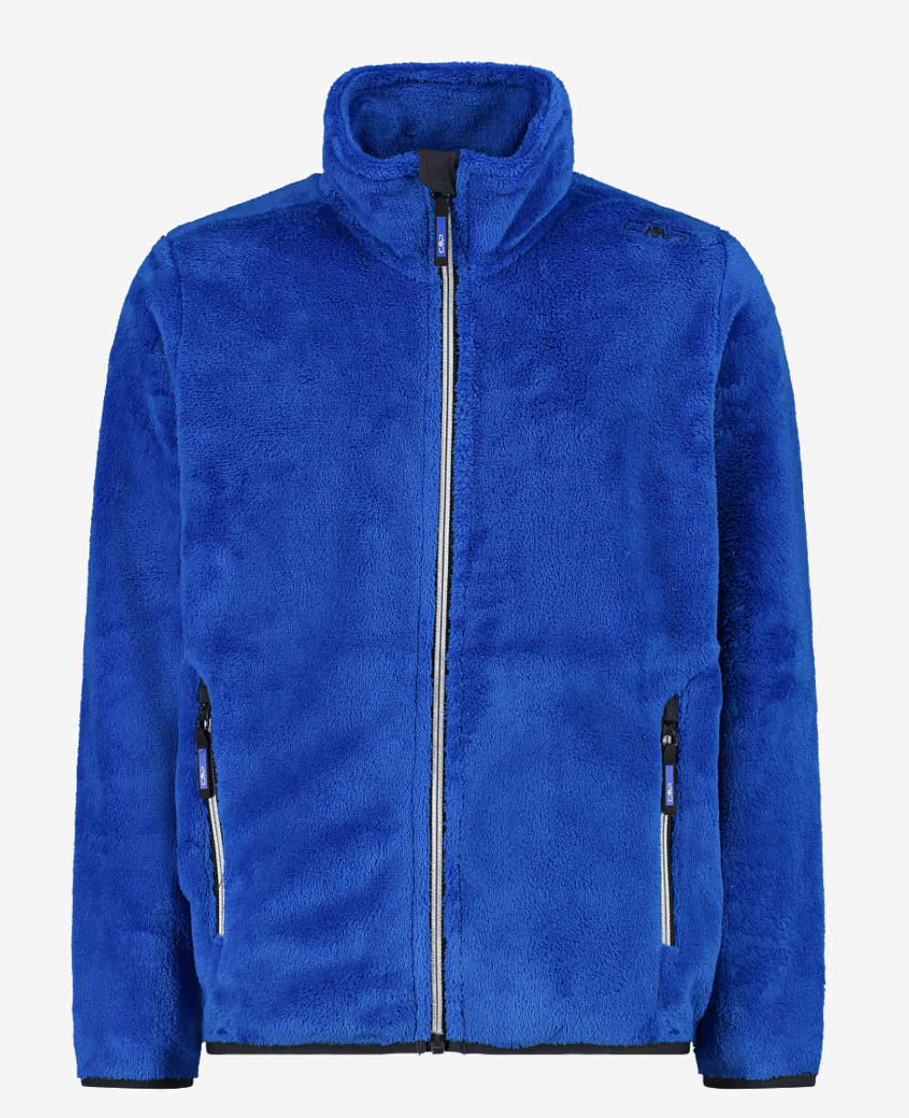 Pile Full Zip Blu Royal