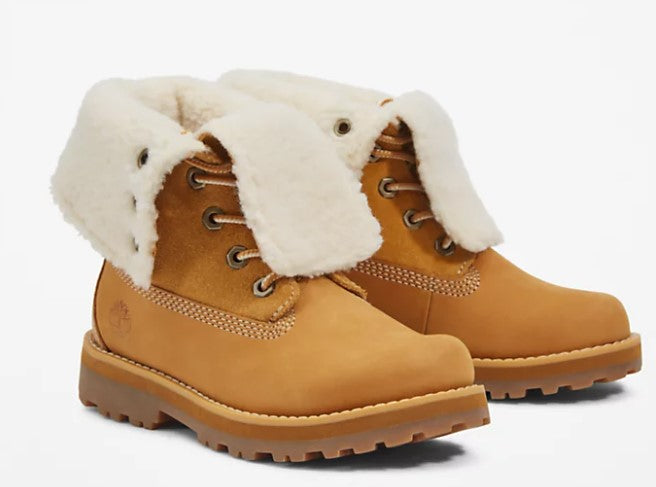 Boot Alto Roll-Top Shearling Giallo