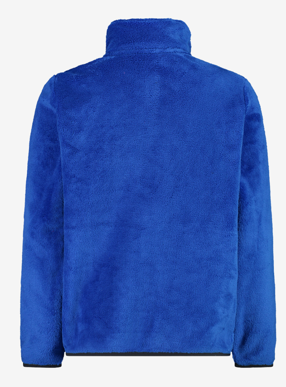 Pile Full Zip Blu Royal