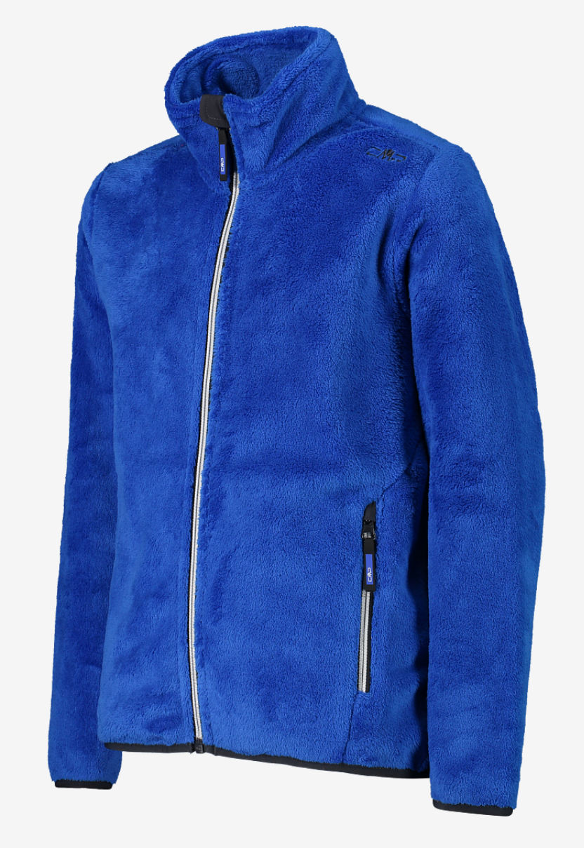 Pile Full Zip Blu Royal