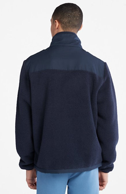 Pile Con Zip Frontale Blu