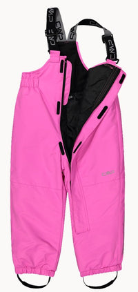 Pantalone Sci Con Salopette Fuxia