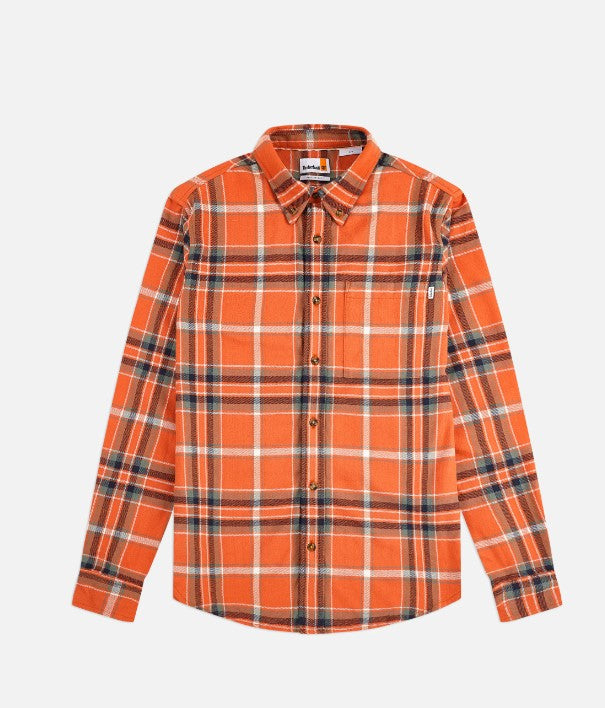 Camicia a Quadri in Flanella col. Mattone