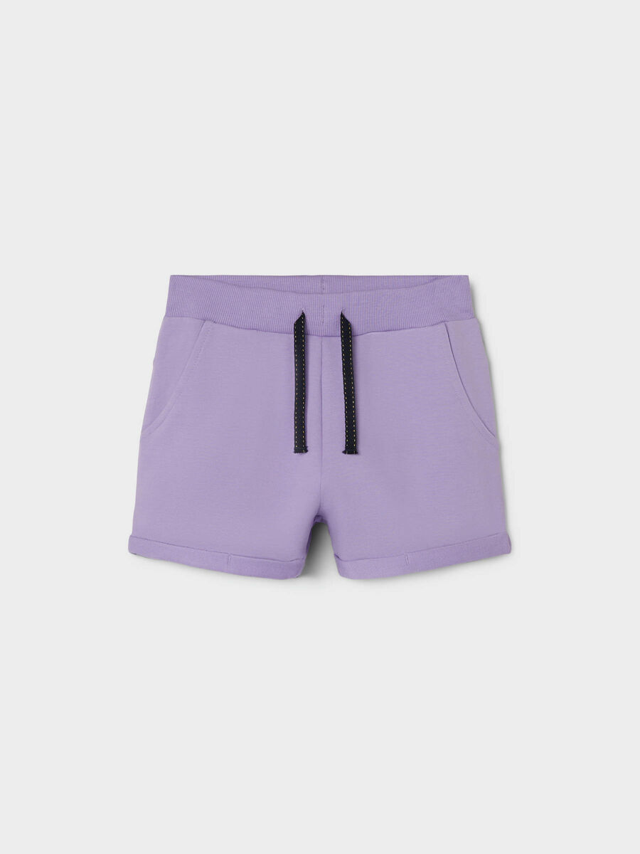 Shorts In Felpa Viola