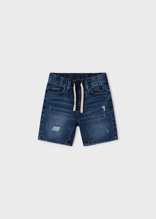 Bermuda Jeans Strappato Jeans