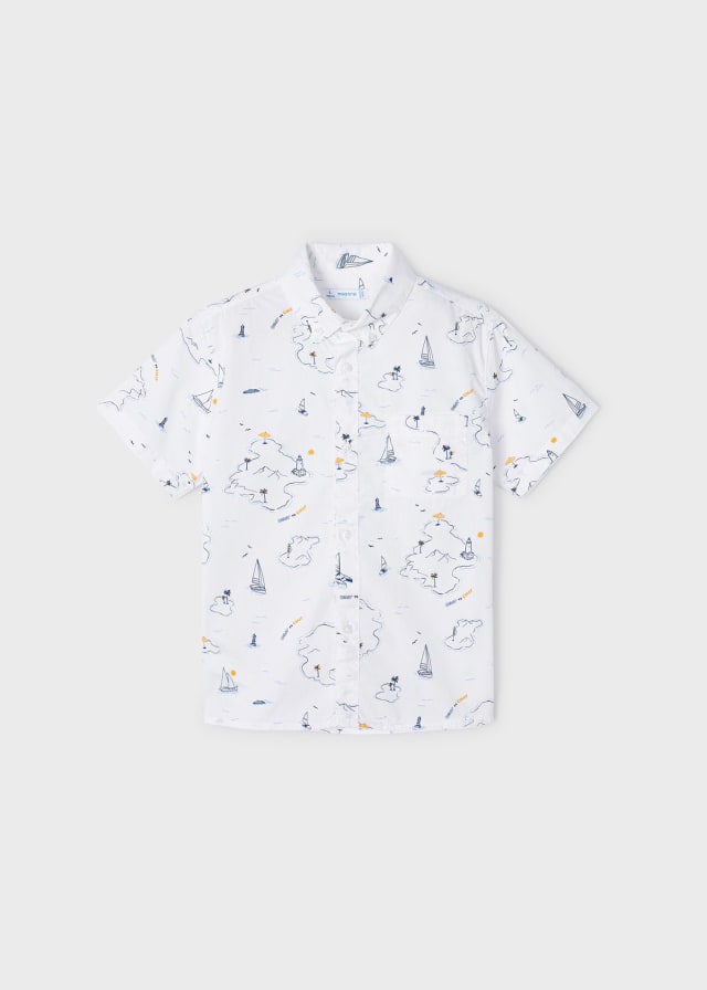 Camicia M/C Stampata Nave