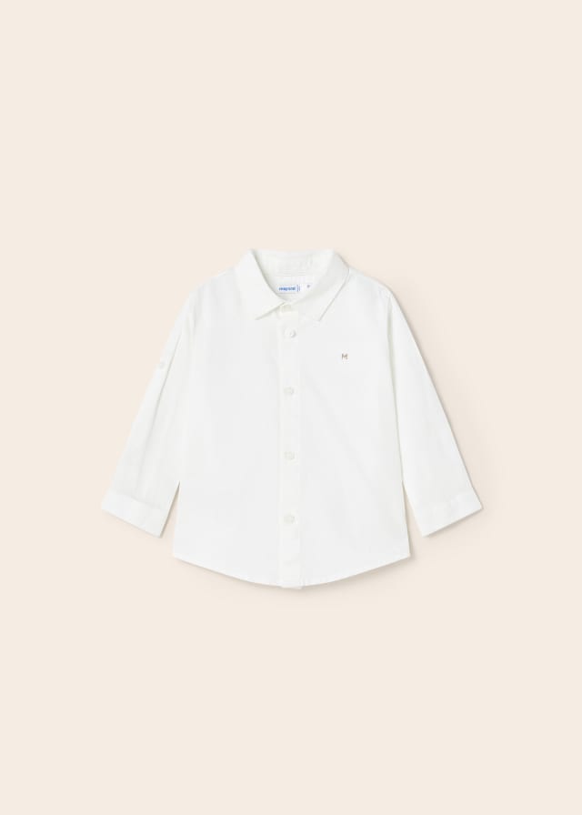 Camicia M/L Lino Basica Bianco
