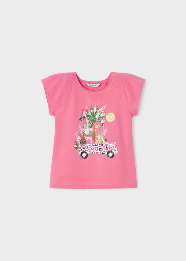 Maglietta M/C Applicazioni Peonia