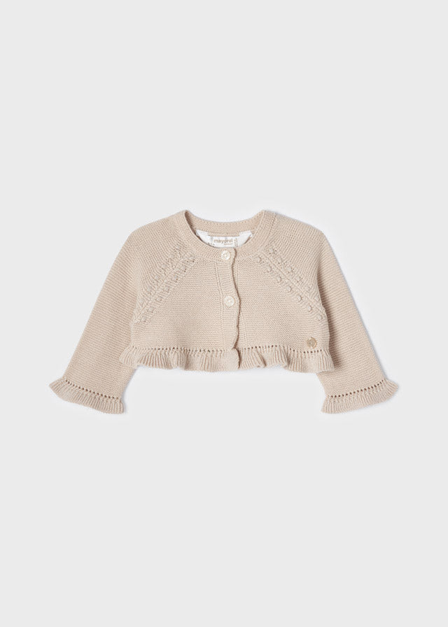 Cardigan Corto Beige
