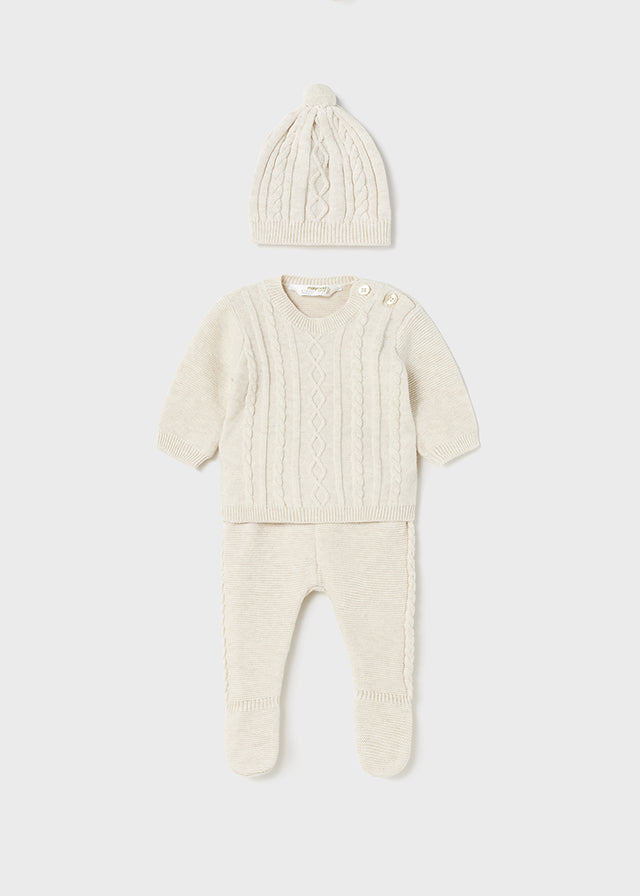 Completino Felpa E Cappe Bianco