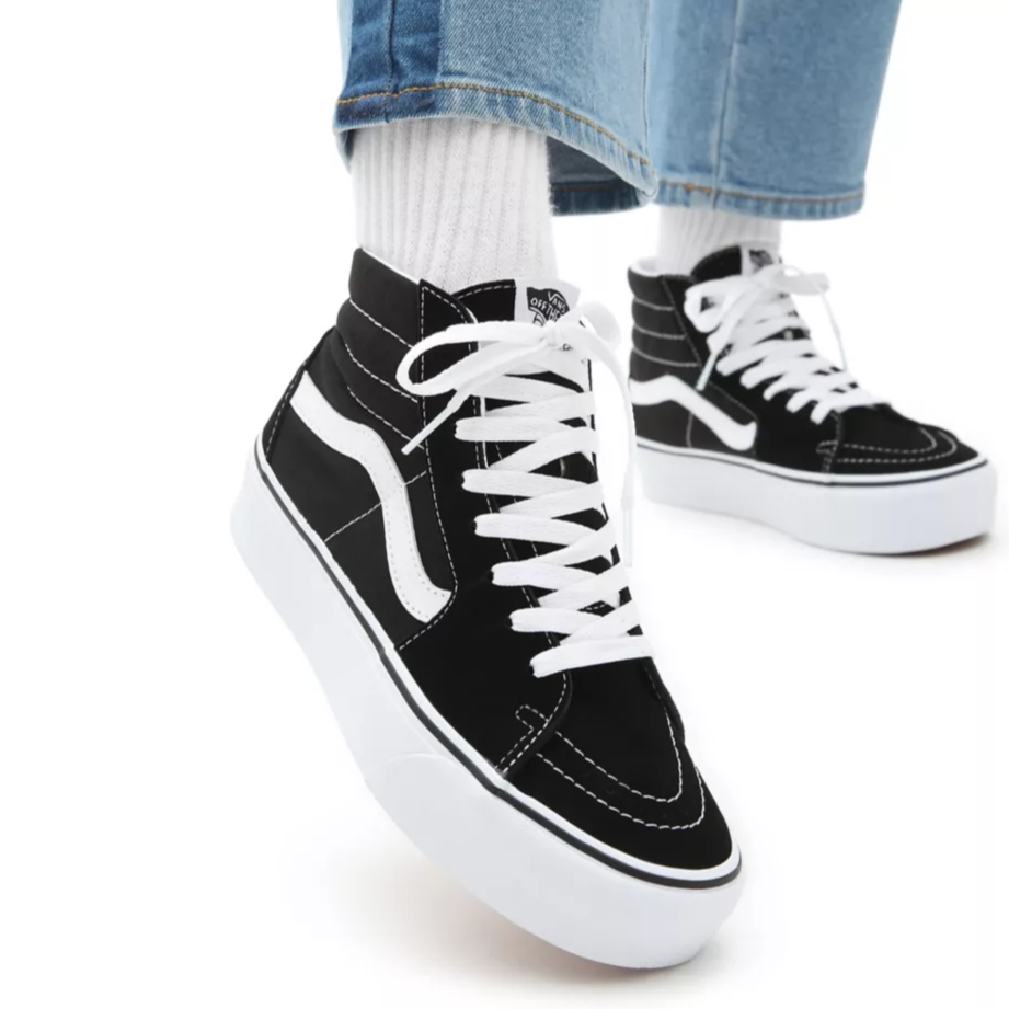 Sneaker SK8-Hi Platform Black White 2.0