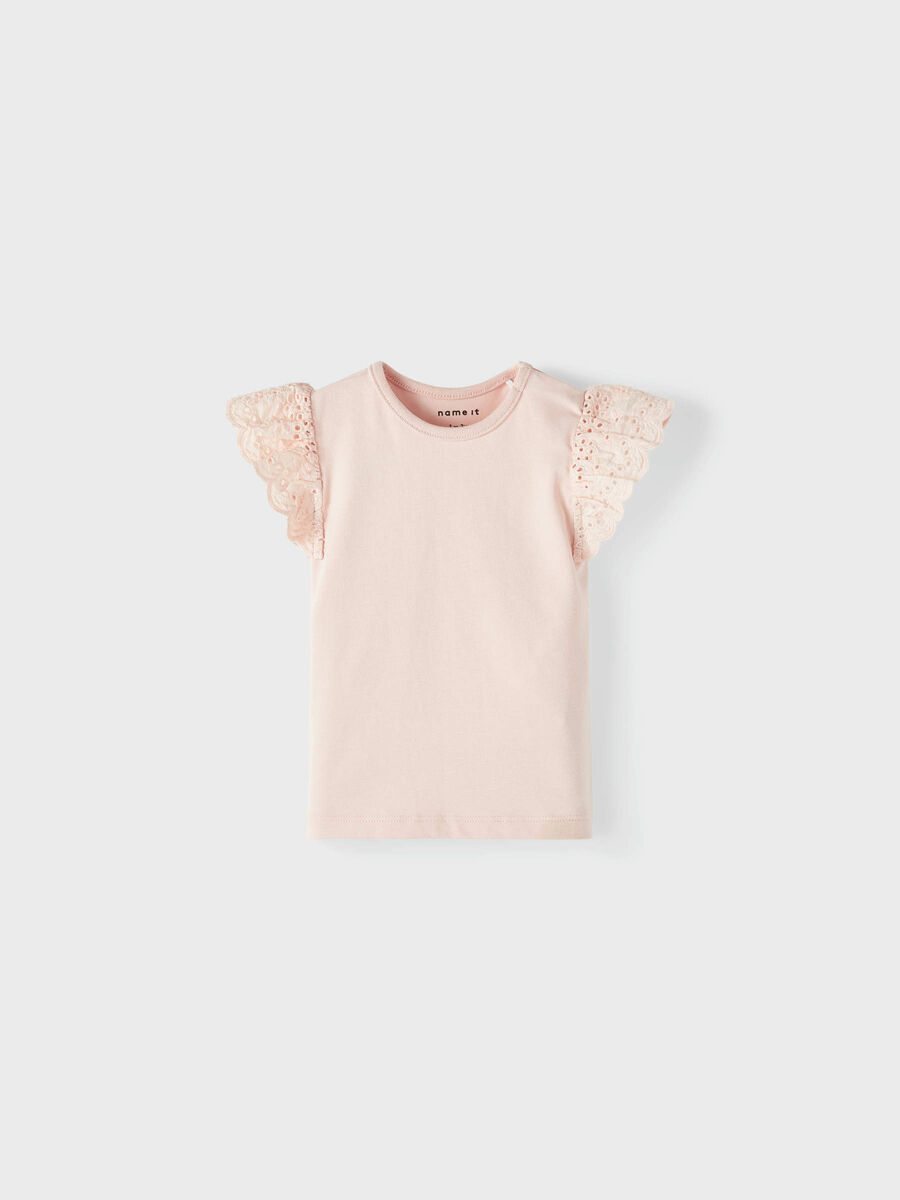 Top Con Volant Lime Cream