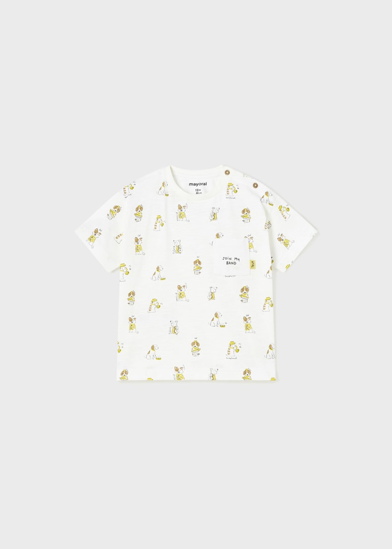 Maglietta M/C Stampa Bianco