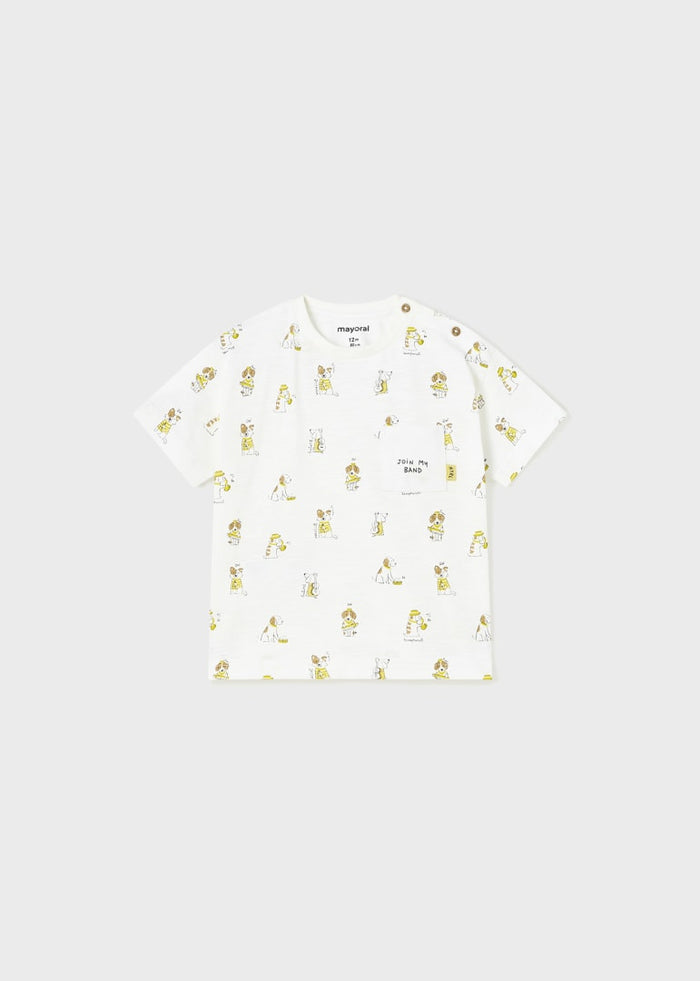 Maglietta M/C Stampa Bianco