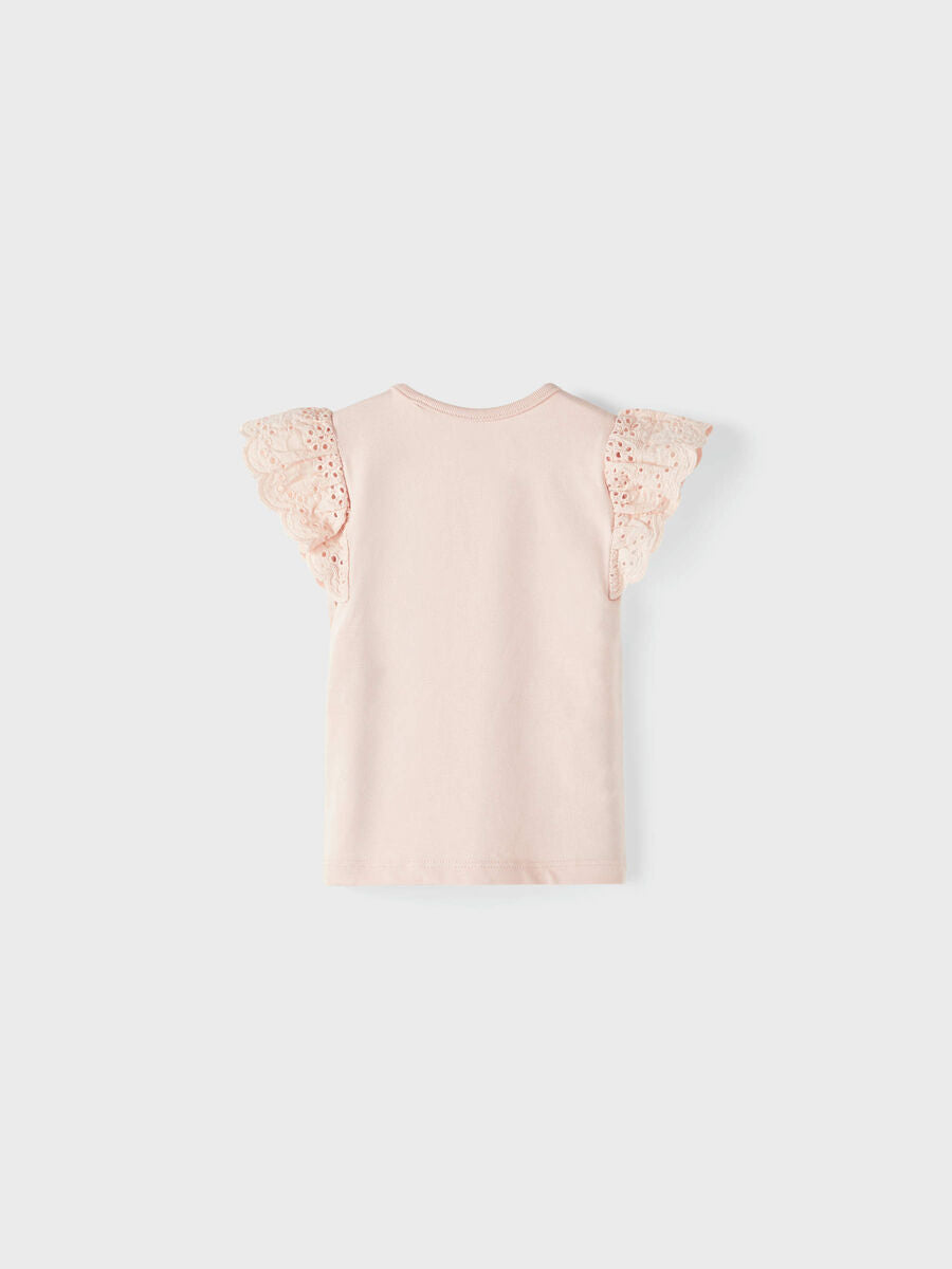 Top Con Volant Lime Cream