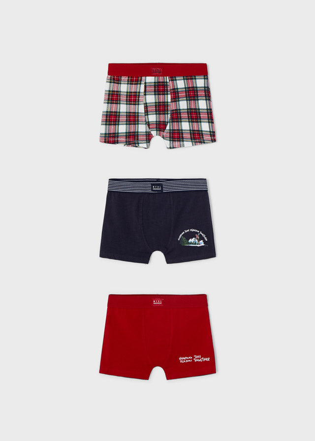 Set 3 boxer Rosso