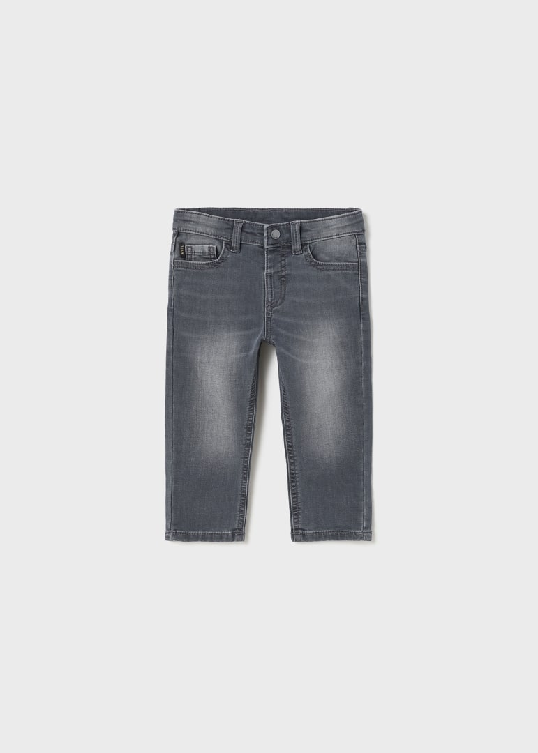 Pantalone Soft Denim Grigio scu