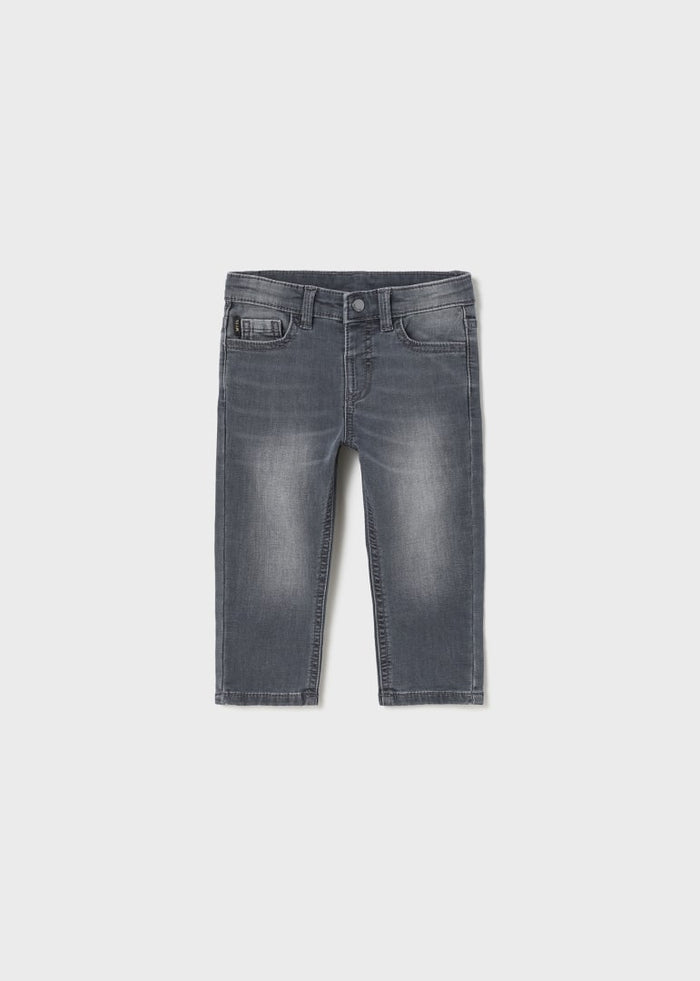 Pantalone Soft Denim Grigio scu