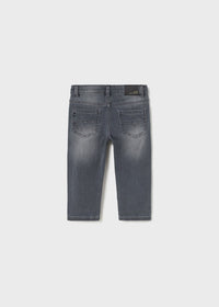 Pantalone Soft Denim Grigio scu