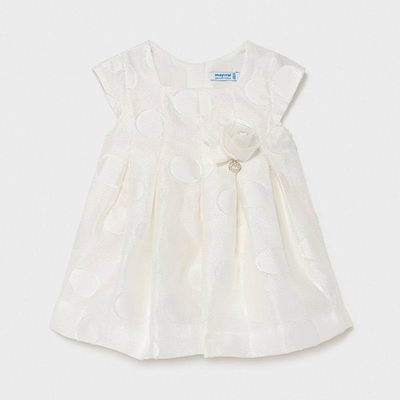 Vestito Pois Fantasia Panna